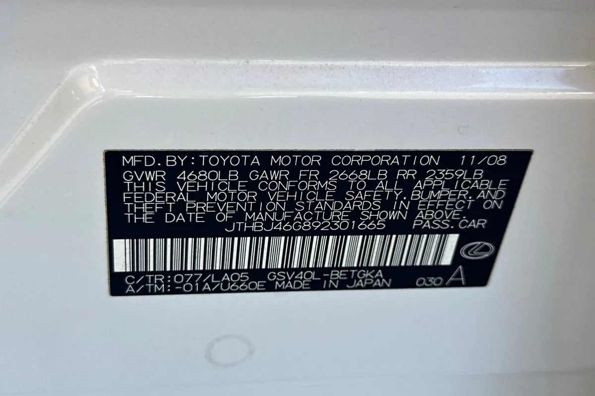 2009 Lexus ES 350 thumbnail 37