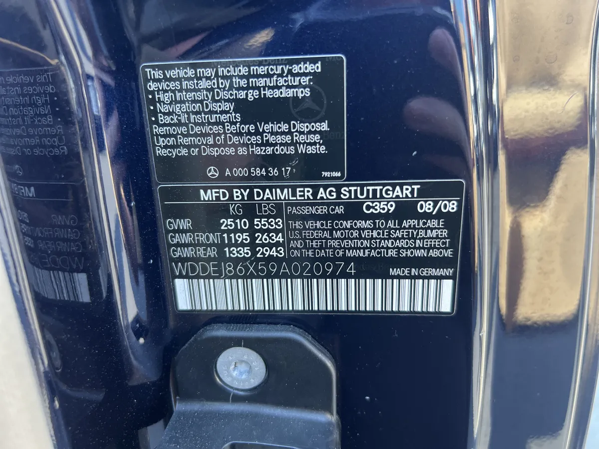 2009 Mercedes-Benz CL-Class 5.5L V8 thumbnail 36