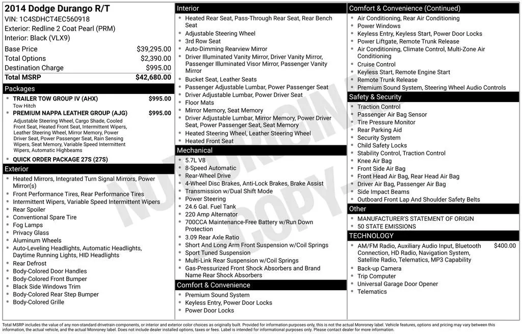 2014 Dodge Durango R/T thumbnail 6