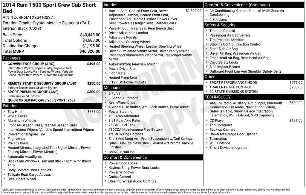 2014 Ram 1500 Sport thumbnail 6