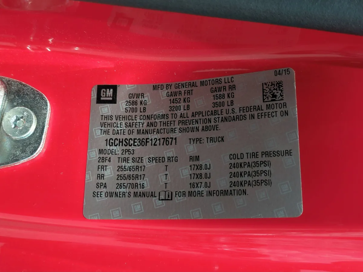 2015 Chevrolet Colorado 2WD Z71 thumbnail 32