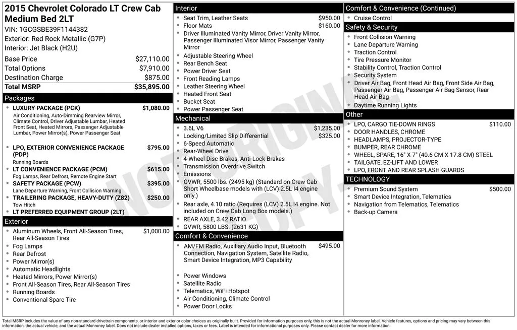 2015 Chevrolet Colorado LT thumbnail 25