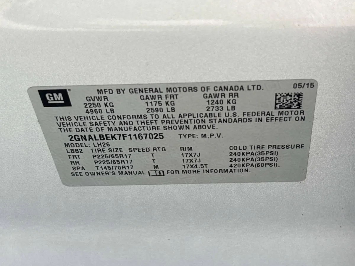 2015 Chevrolet Equinox LT thumbnail 33