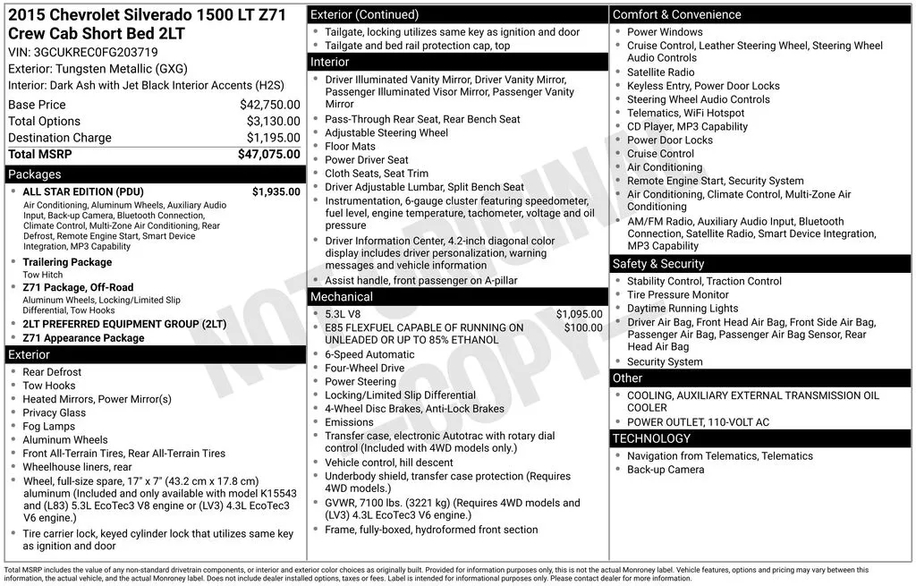 2015 Chevrolet Silverado 1500 LT thumbnail 27