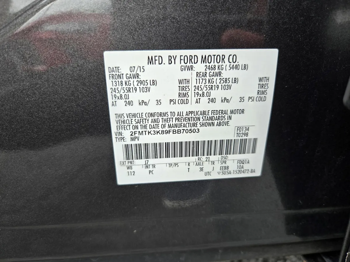 2015 Ford Edge Titanium thumbnail 36