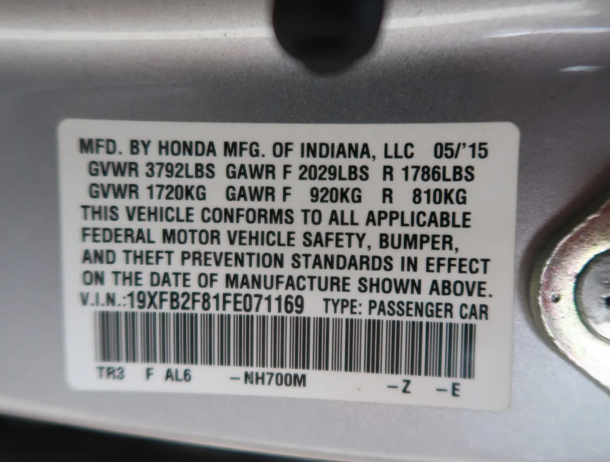 2015 Honda Civic EX thumbnail 33