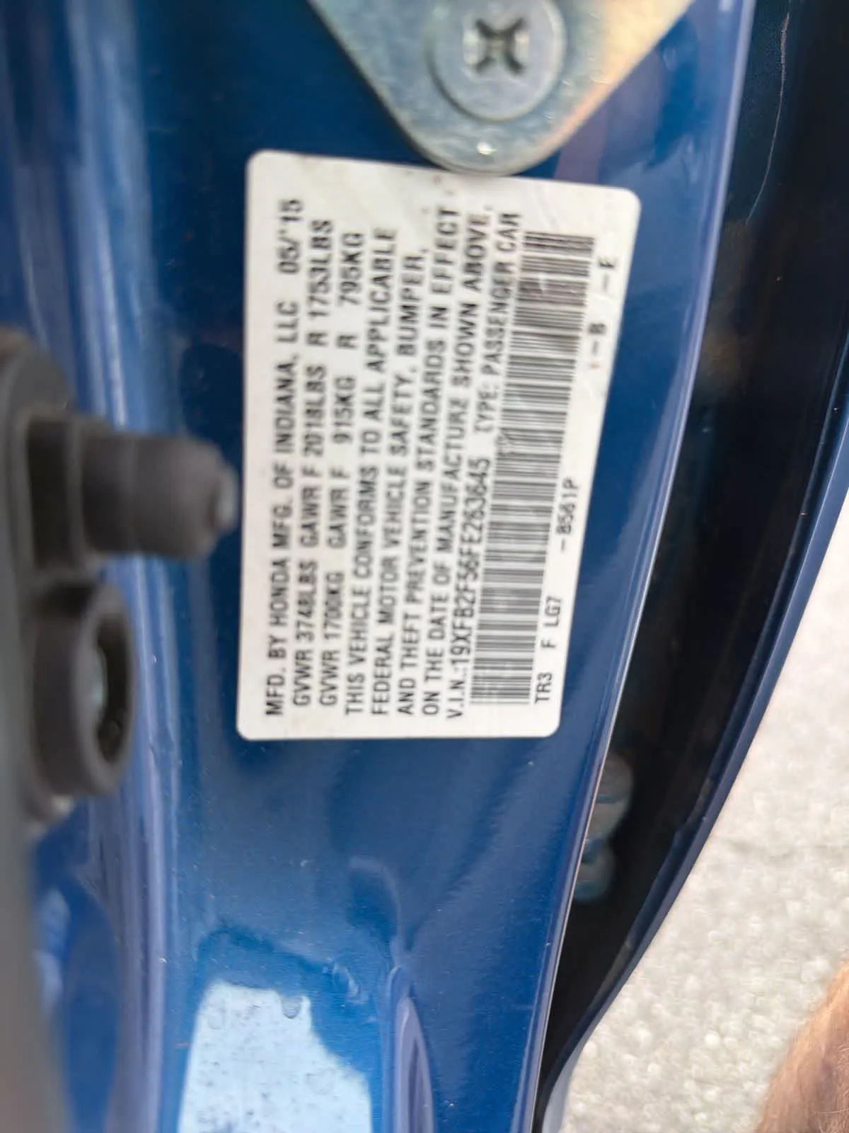 2015 Honda Civic LX thumbnail 21