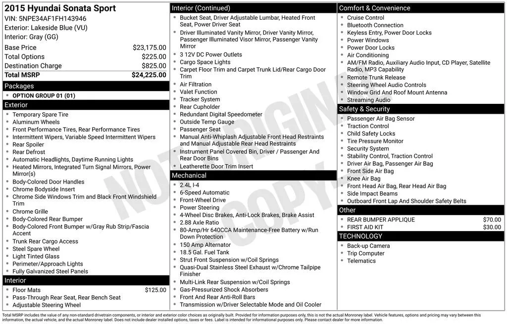 2015 Hyundai Sonata Sport thumbnail 6