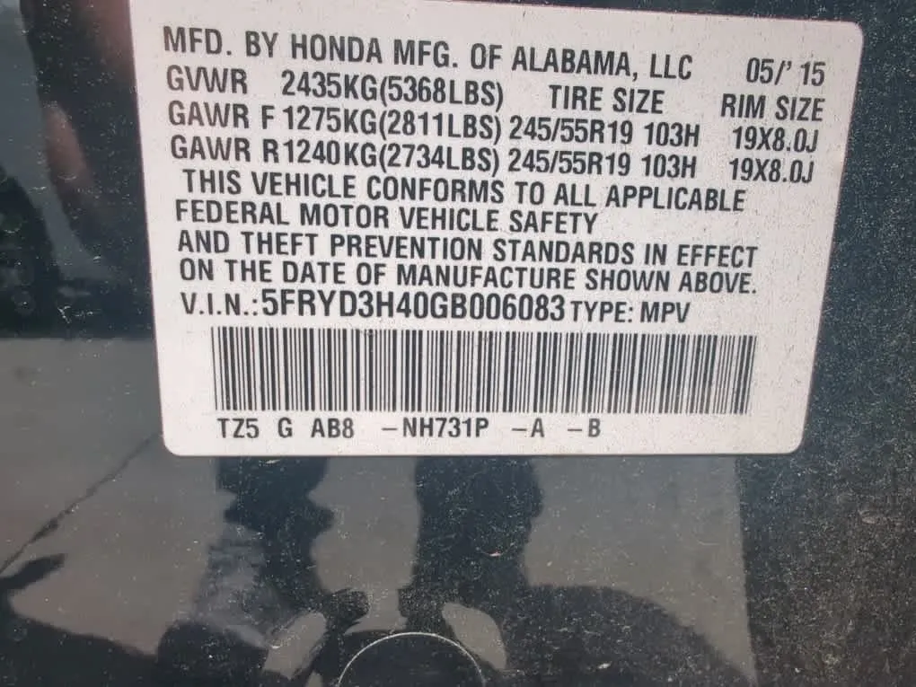 2016 ACURA MDX w/Tech thumbnail 6