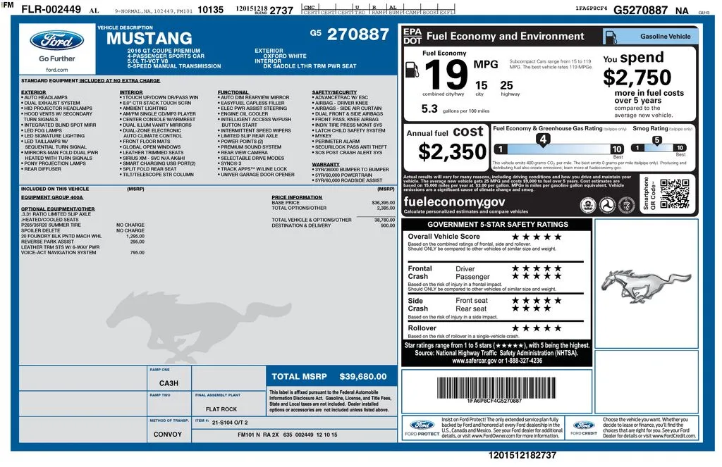 2016 Ford Mustang GT Premium thumbnail 7