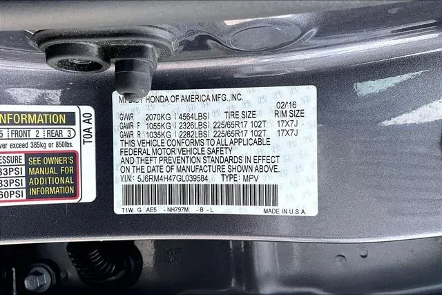 2016 Honda CR-V SE thumbnail 16
