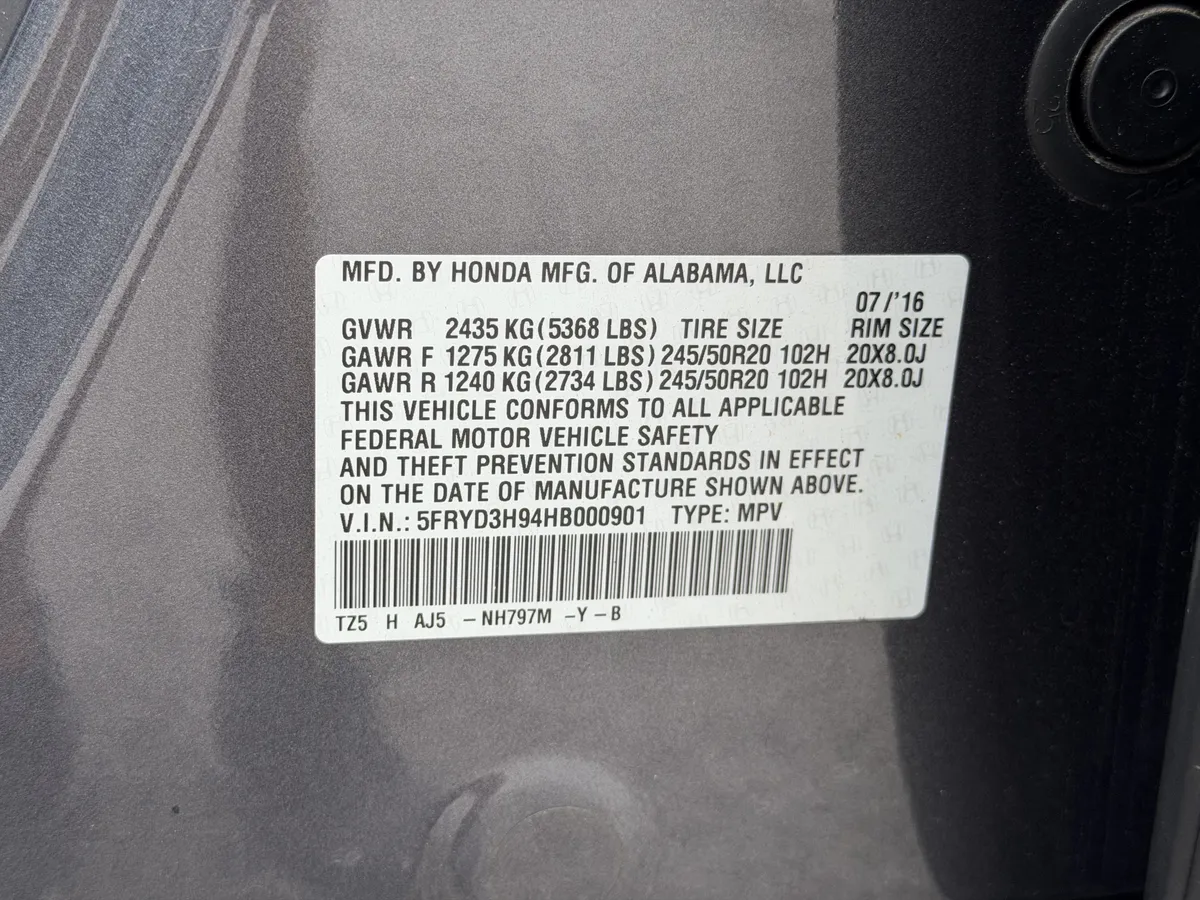 2017 Acura MDX w/Advance/Entertainment Pkg thumbnail 15