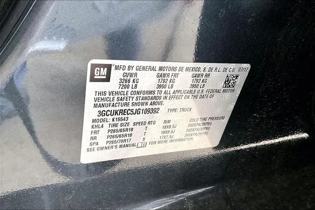 2018 Chevrolet Silverado 1500 LT thumbnail 16