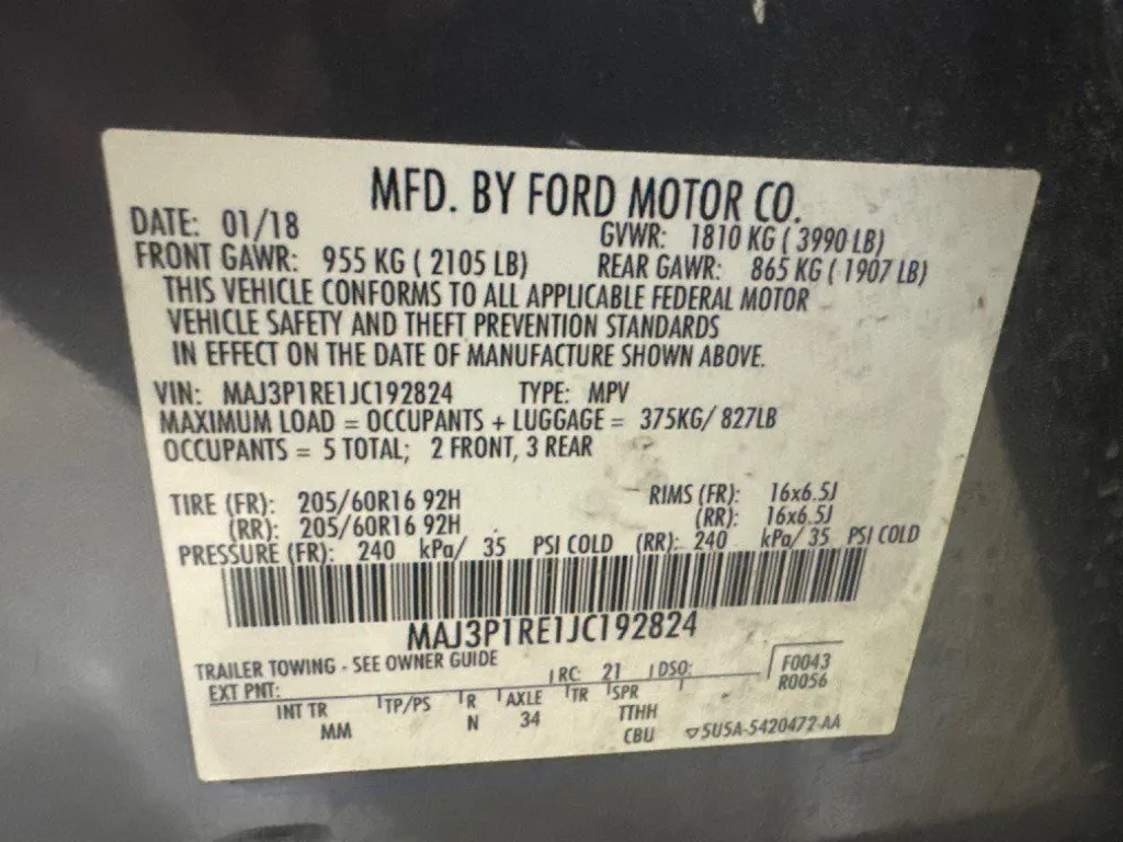 2018 Ford EcoSport S thumbnail 12