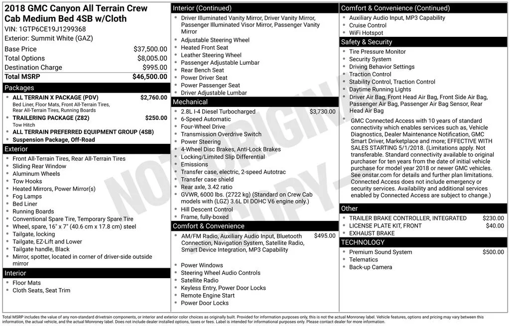 2018 GMC Canyon All Terrain thumbnail 7