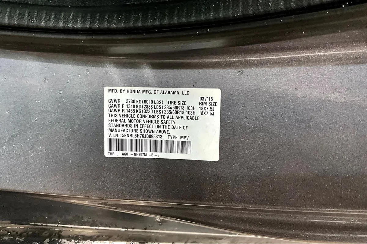 2018 Honda Odyssey EX-L thumbnail 33