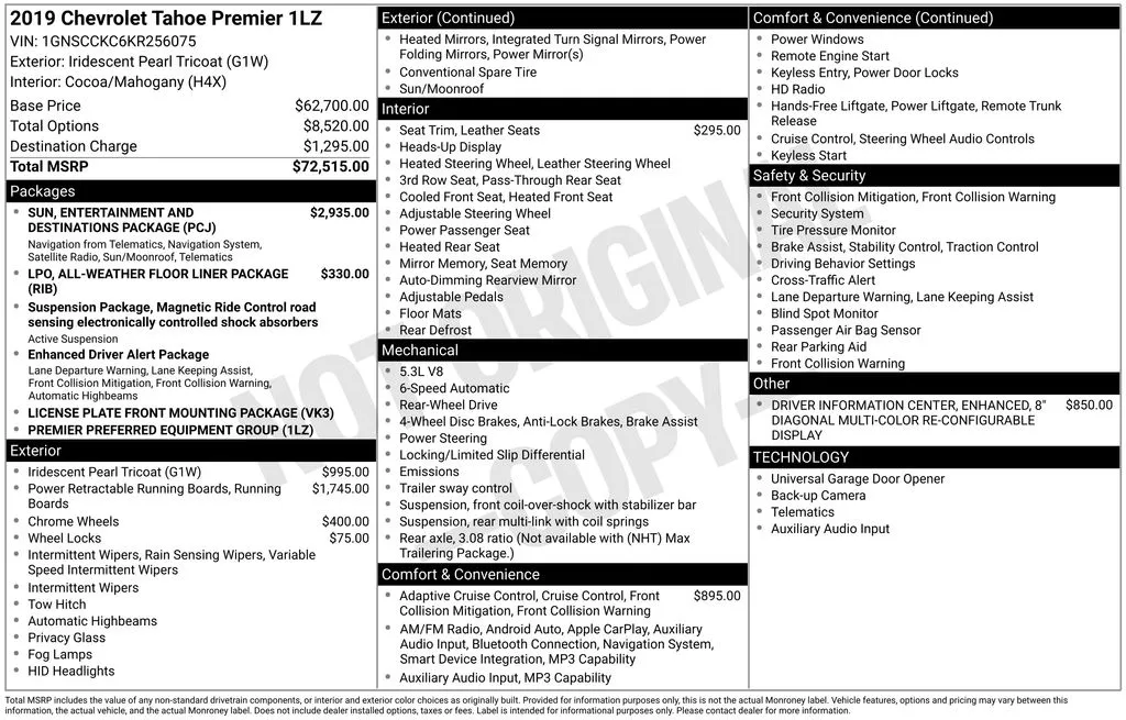 2019 Chevrolet Tahoe Premier thumbnail 7