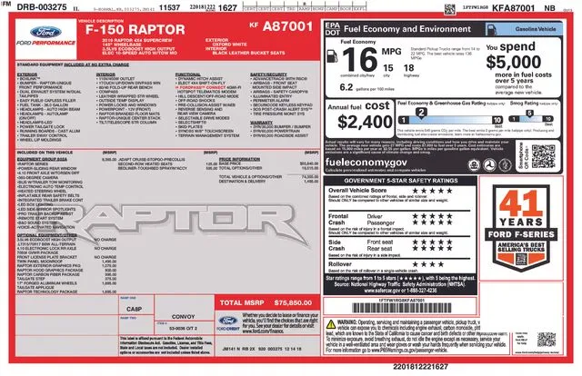 2019 Ford F-150 Raptor thumbnail 7