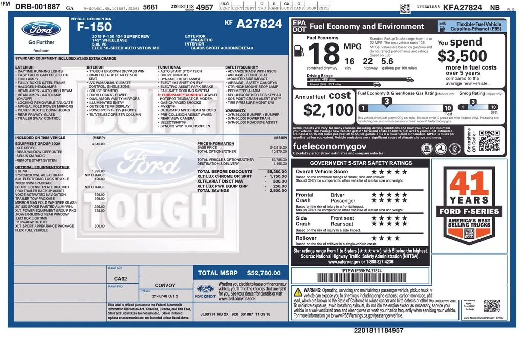 2019 Ford F-150 XLT thumbnail 7