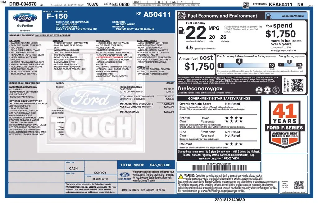 2019 Ford F-150 XLT thumbnail 7