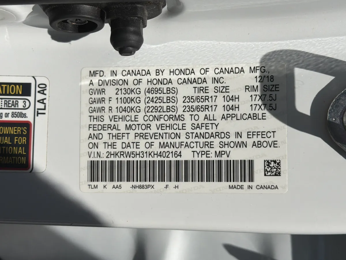 2019 Honda CR-V LX thumbnail 32