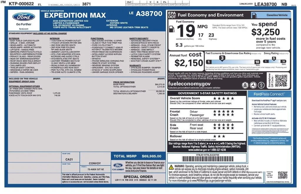2020 Ford Expedition Max Limited thumbnail 6