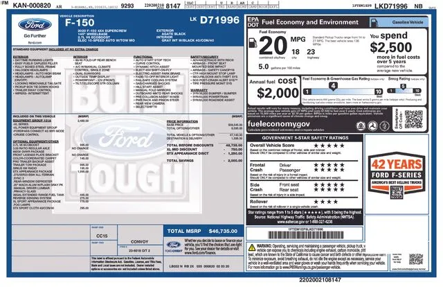 2020 Ford F-150 XL thumbnail 7