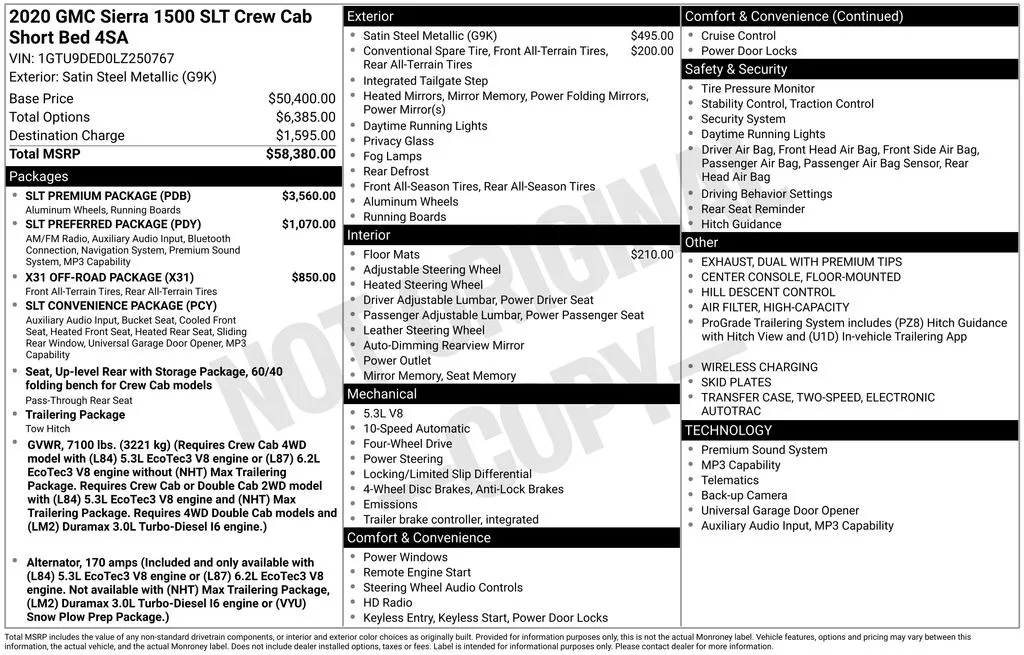 2020 GMC Sierra 1500 SLT thumbnail 7