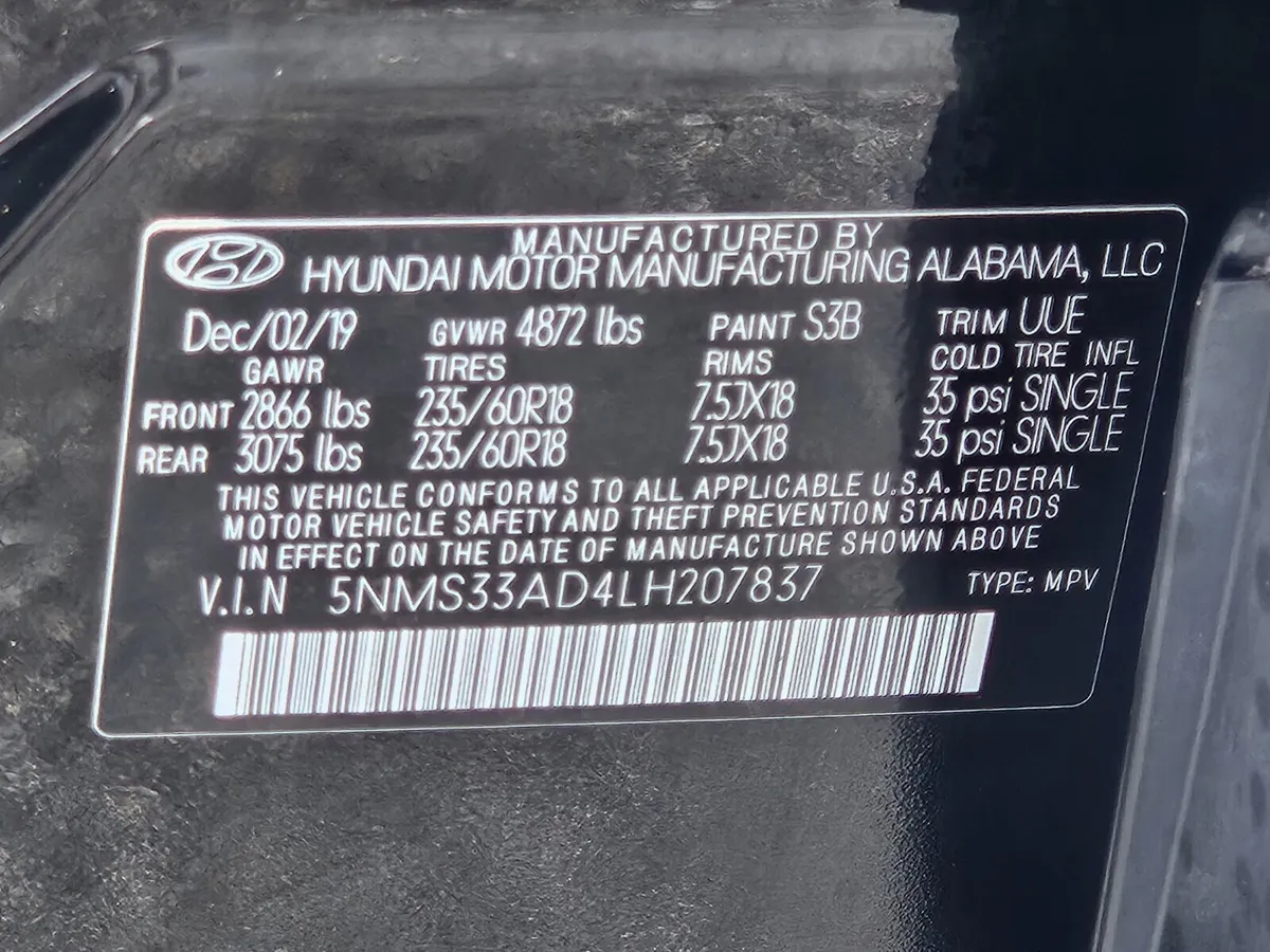 2020 Hyundai Santa Fe SEL thumbnail 33