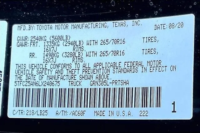 2020 Toyota TACOMA TRD PRO thumbnail 34