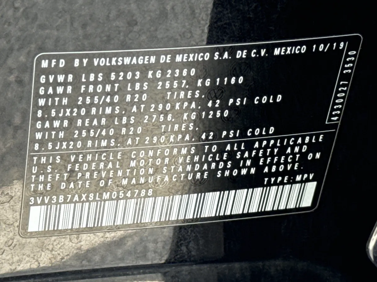 2020 Volkswagen Tiguan SE R-Line Black thumbnail 34