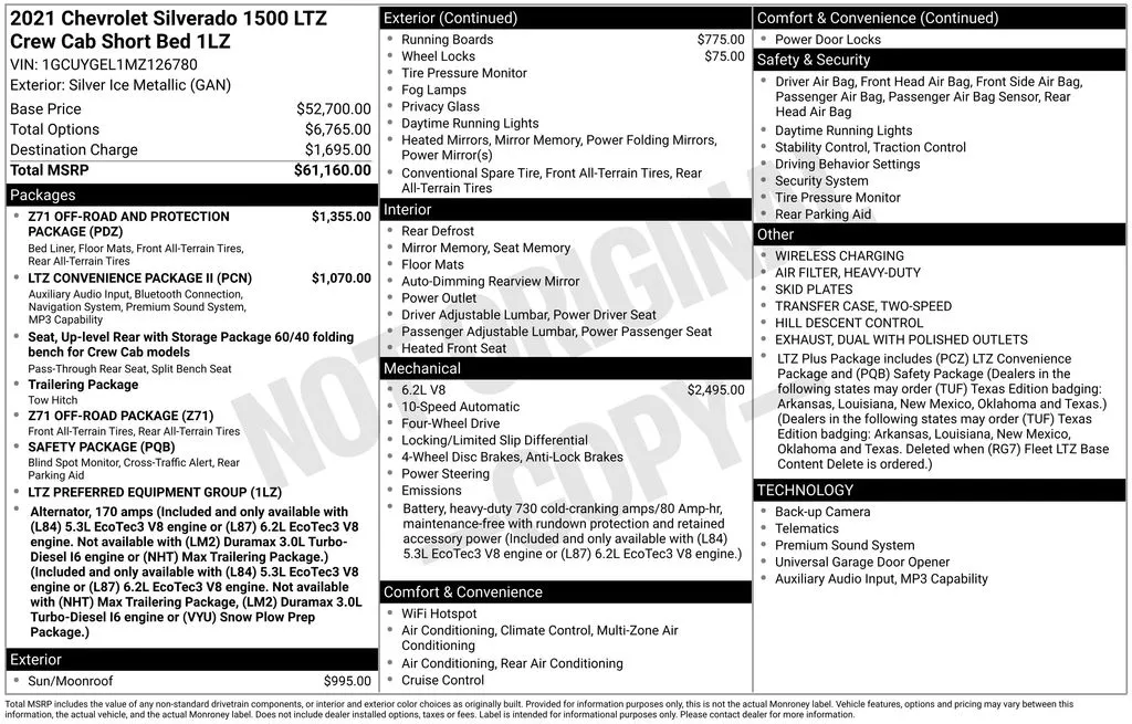 2021 Chevrolet Silverado 1500 LTZ thumbnail 7