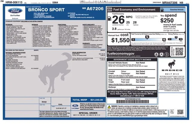 2021 Ford Bronco Sport Big Bend thumbnail 7