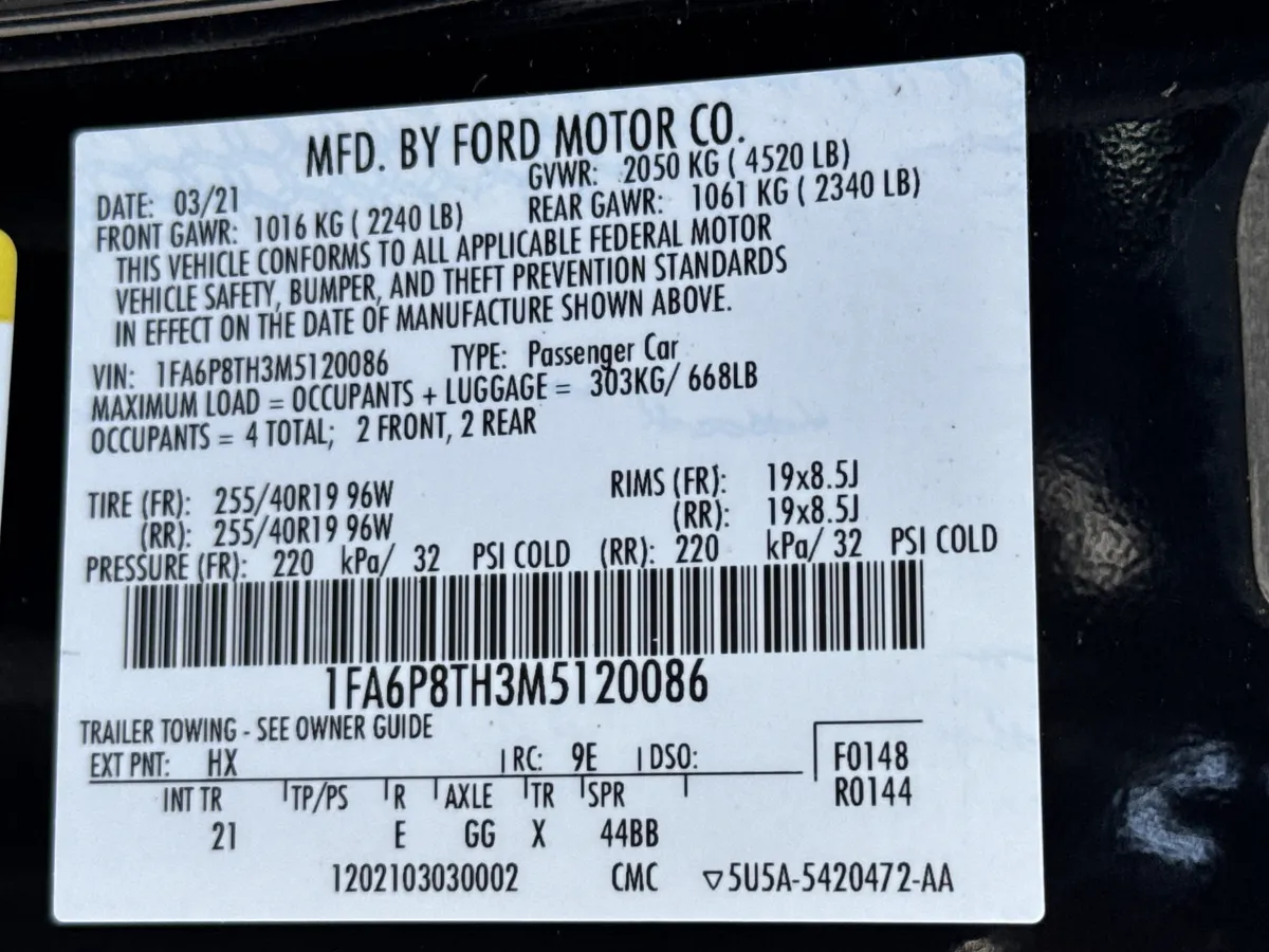 2021 Ford Mustang EcoBoost thumbnail 29