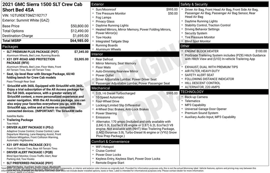 2021 GMC Sierra 1500 SLT thumbnail 7