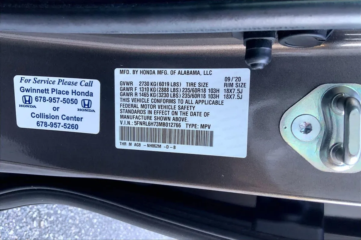 2021 Honda Odyssey EX-L thumbnail 30