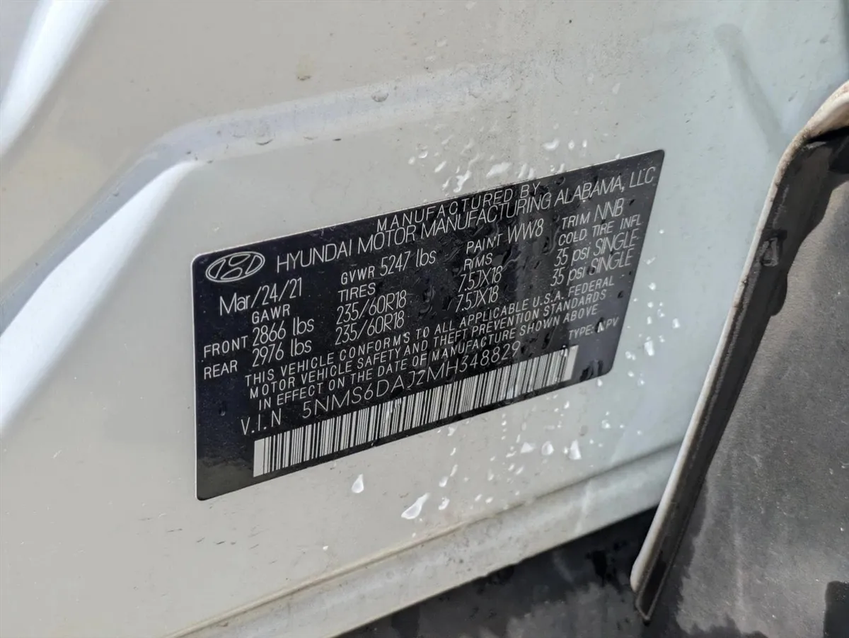 2021 Hyundai Santa Fe SEL thumbnail 15