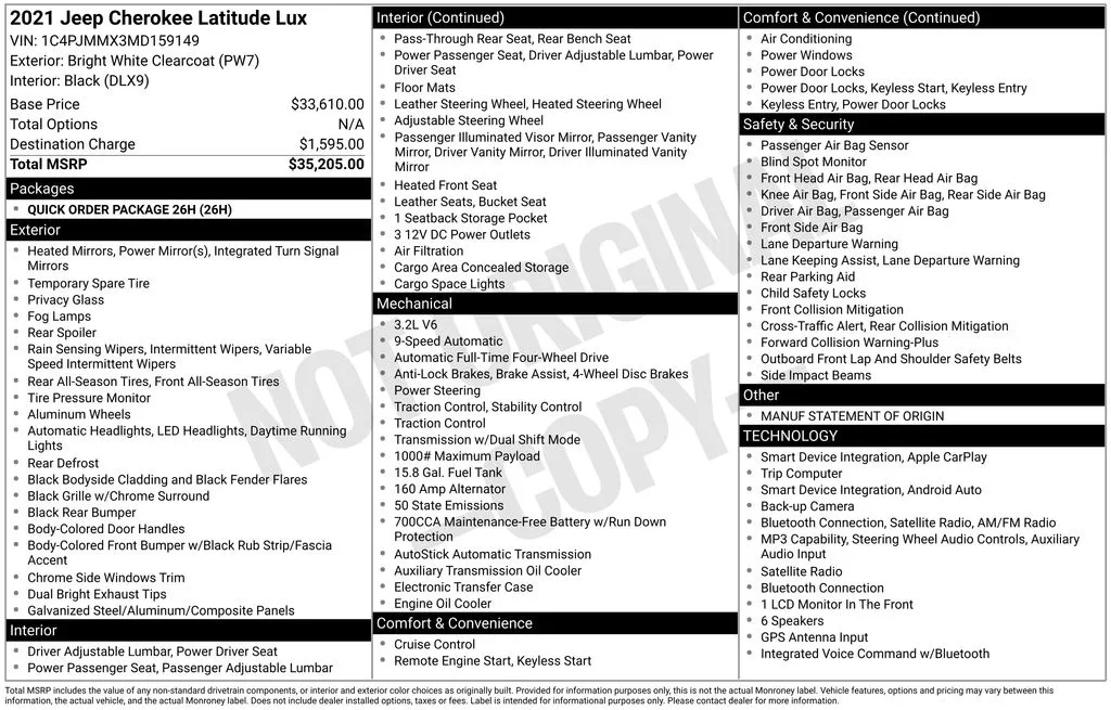2021 Jeep Cherokee Latitude Lux thumbnail 7