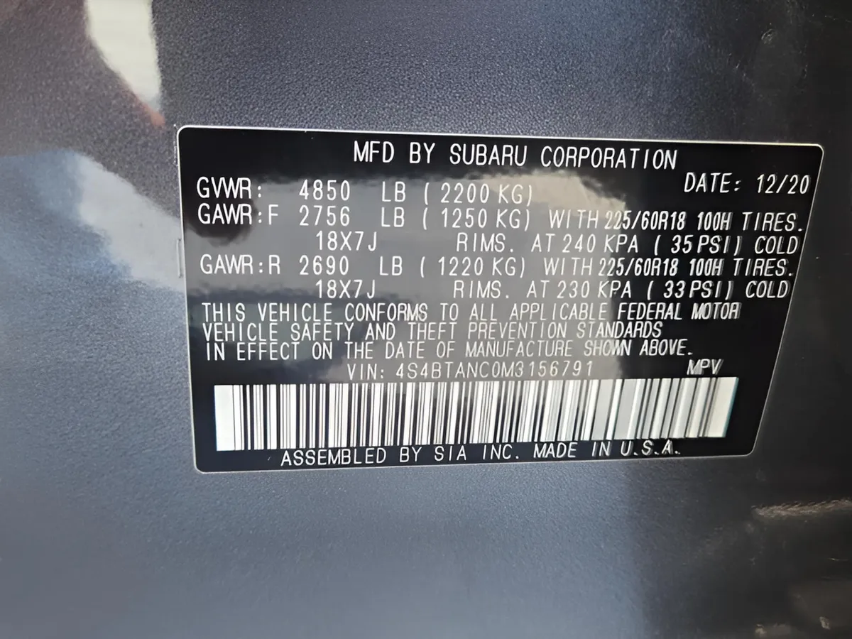 2021 Subaru Outback Limited thumbnail 25