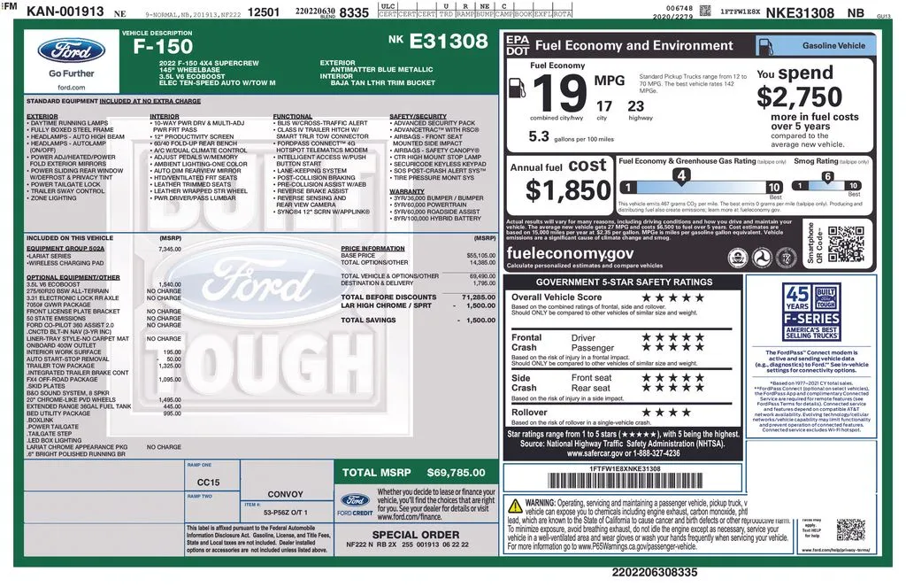 2022 Ford F-150 Lariat thumbnail 27