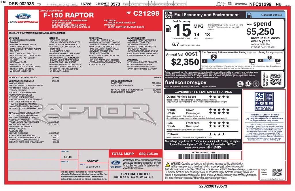 2022 Ford F-150 Raptor thumbnail 7