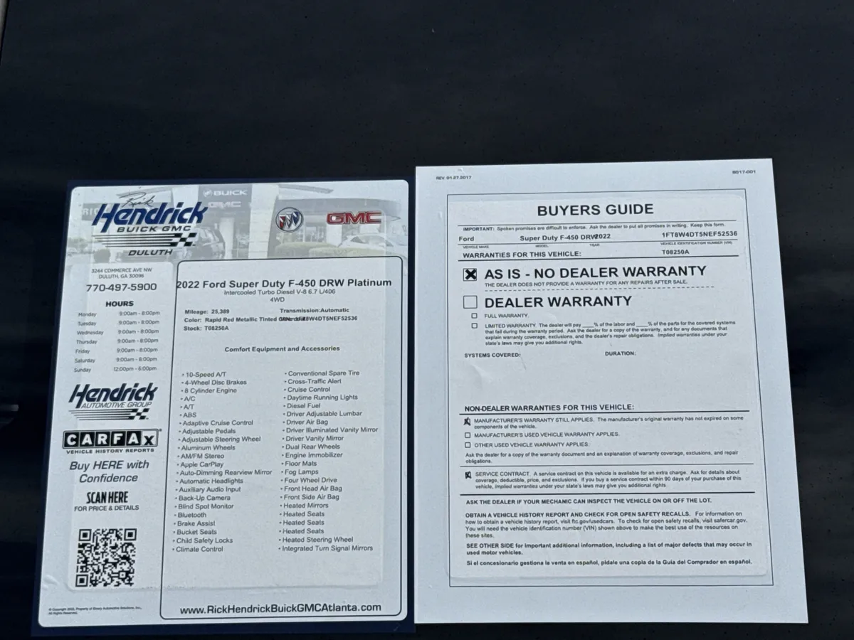 2022 Ford Super Duty F-450 DRW Platinum thumbnail 32