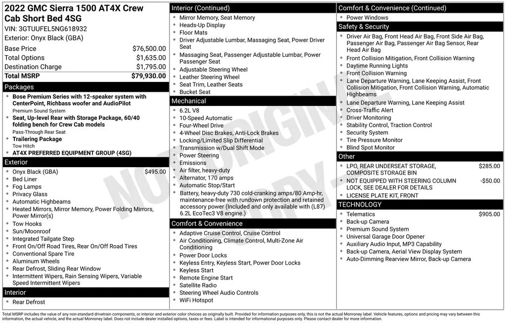 2022 GMC Sierra 1500 AT4X thumbnail 7