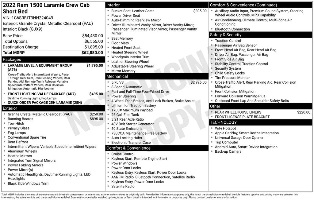 2022 Ram 1500 Laramie thumbnail 3