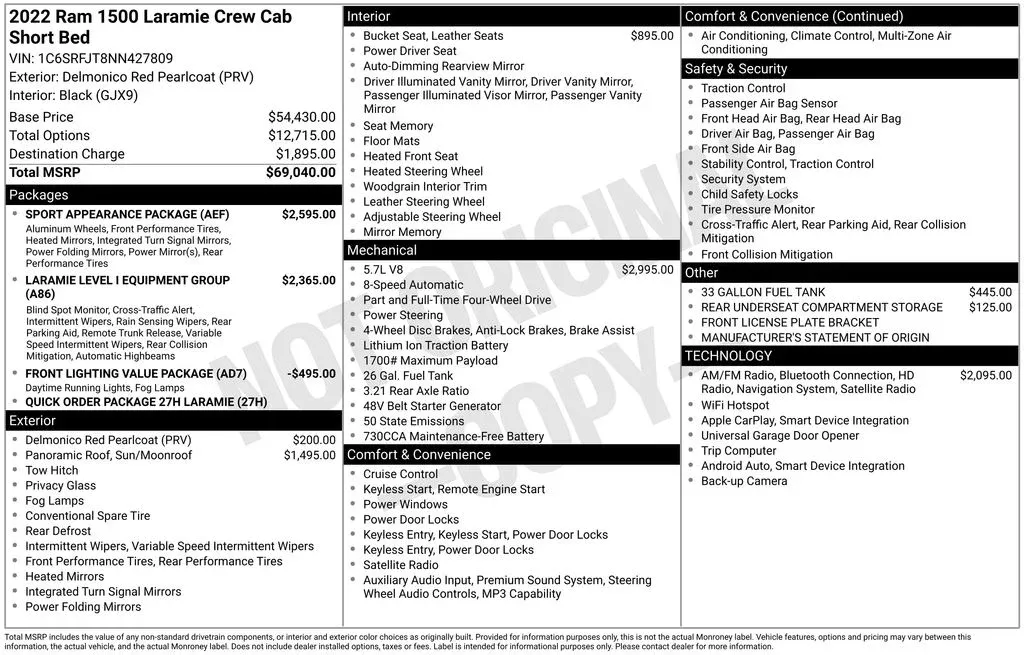 2022 Ram 1500 Laramie thumbnail 3