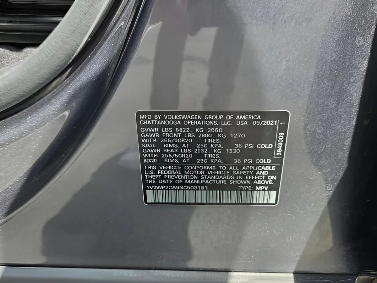 2022 Volkswagen Atlas 2.0T SE w/Technology thumbnail 26
