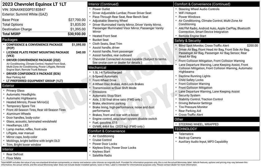 2023 Chevrolet Equinox LT thumbnail 9