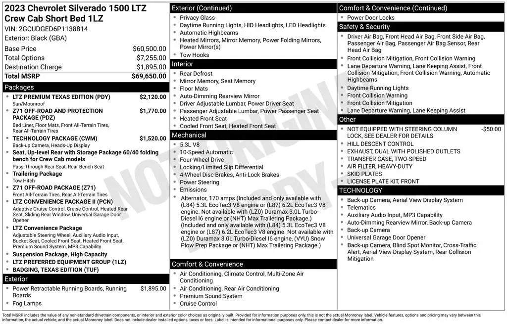 2023 Chevrolet Silverado 1500 LTZ thumbnail 3