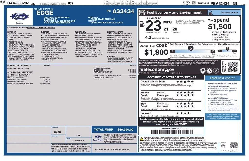 2023 Ford Edge Titanium thumbnail 35