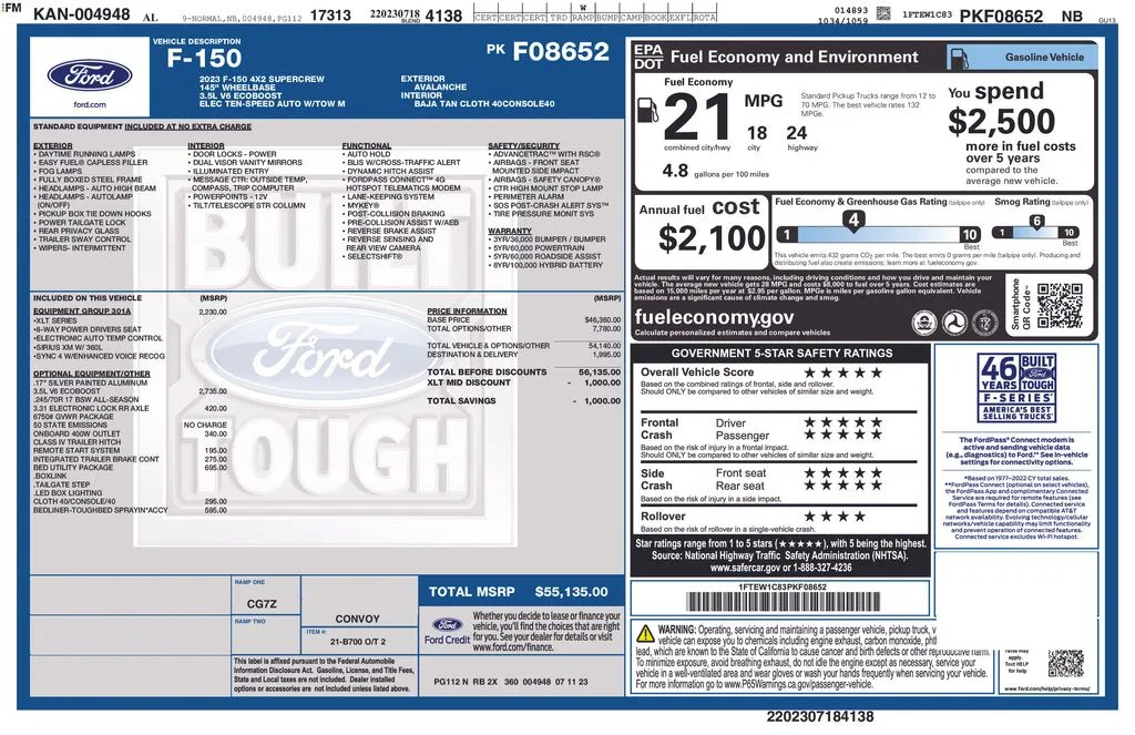 2023 Ford F-150 XLT thumbnail 7